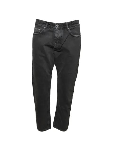 star-embroidered washed jeans by ICON DENIM