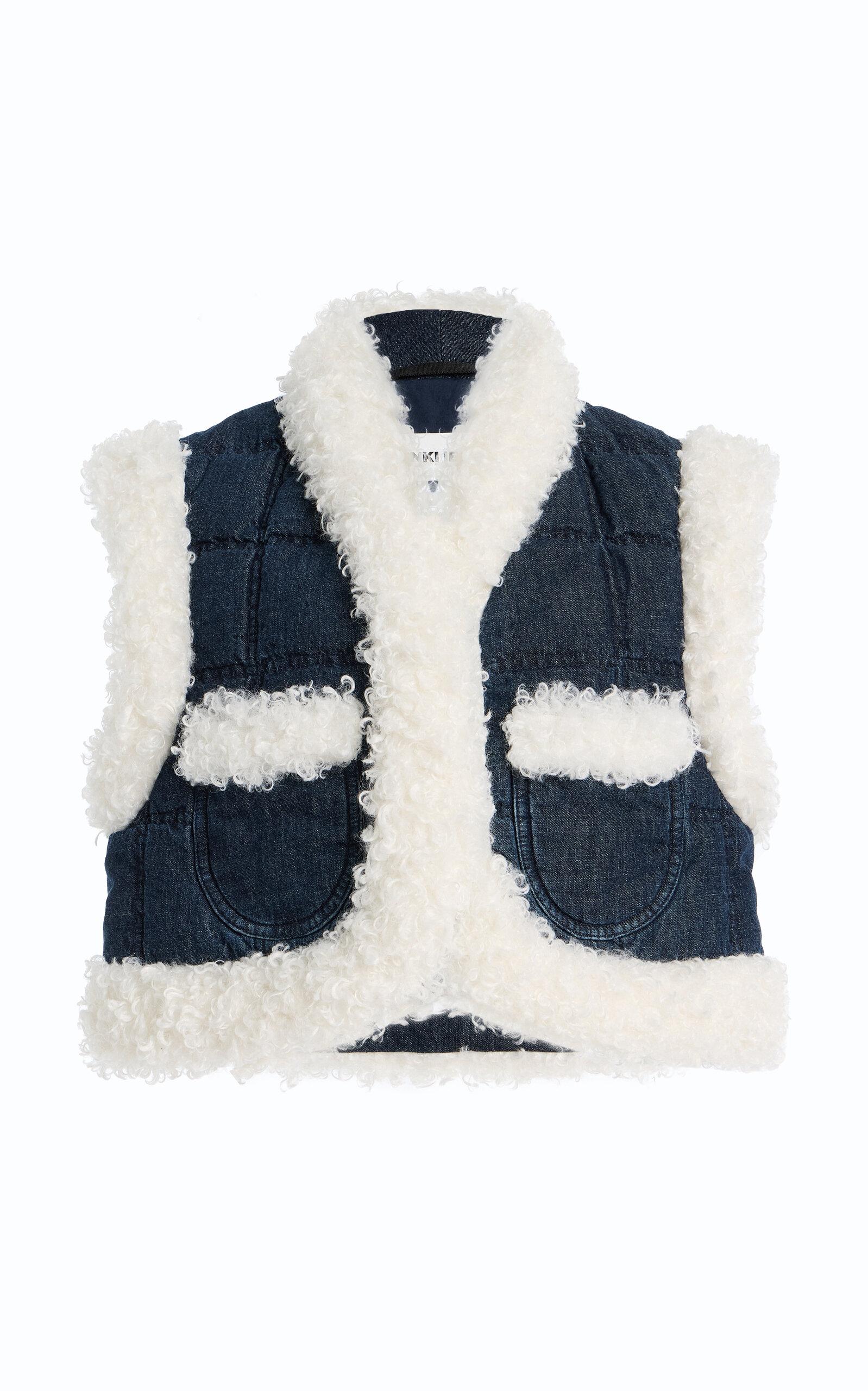 Ienki Ienki Keptar Down Denim Cropped Vest -oda Operandi by IENKI IENKI