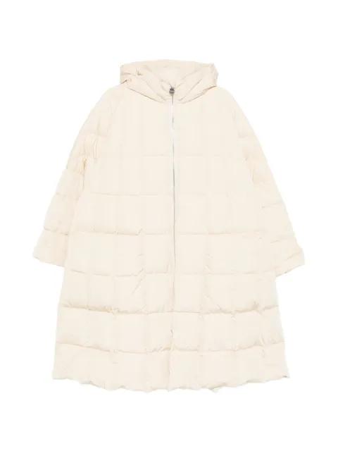 Trapeze hoodied coat by IENKI IENKI