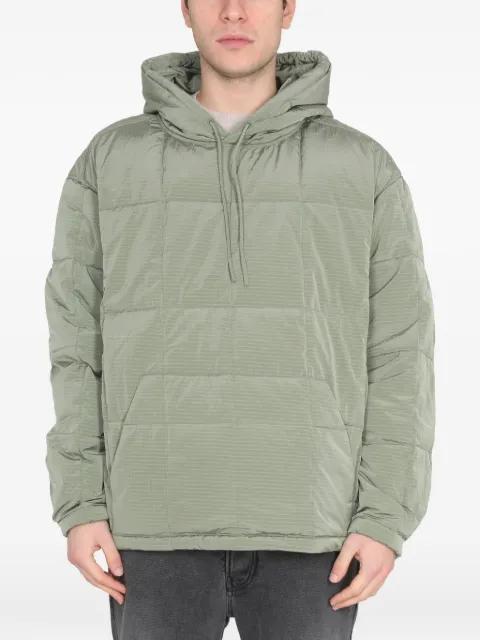 quilted-design hoodied jacket by IENKI IENKI