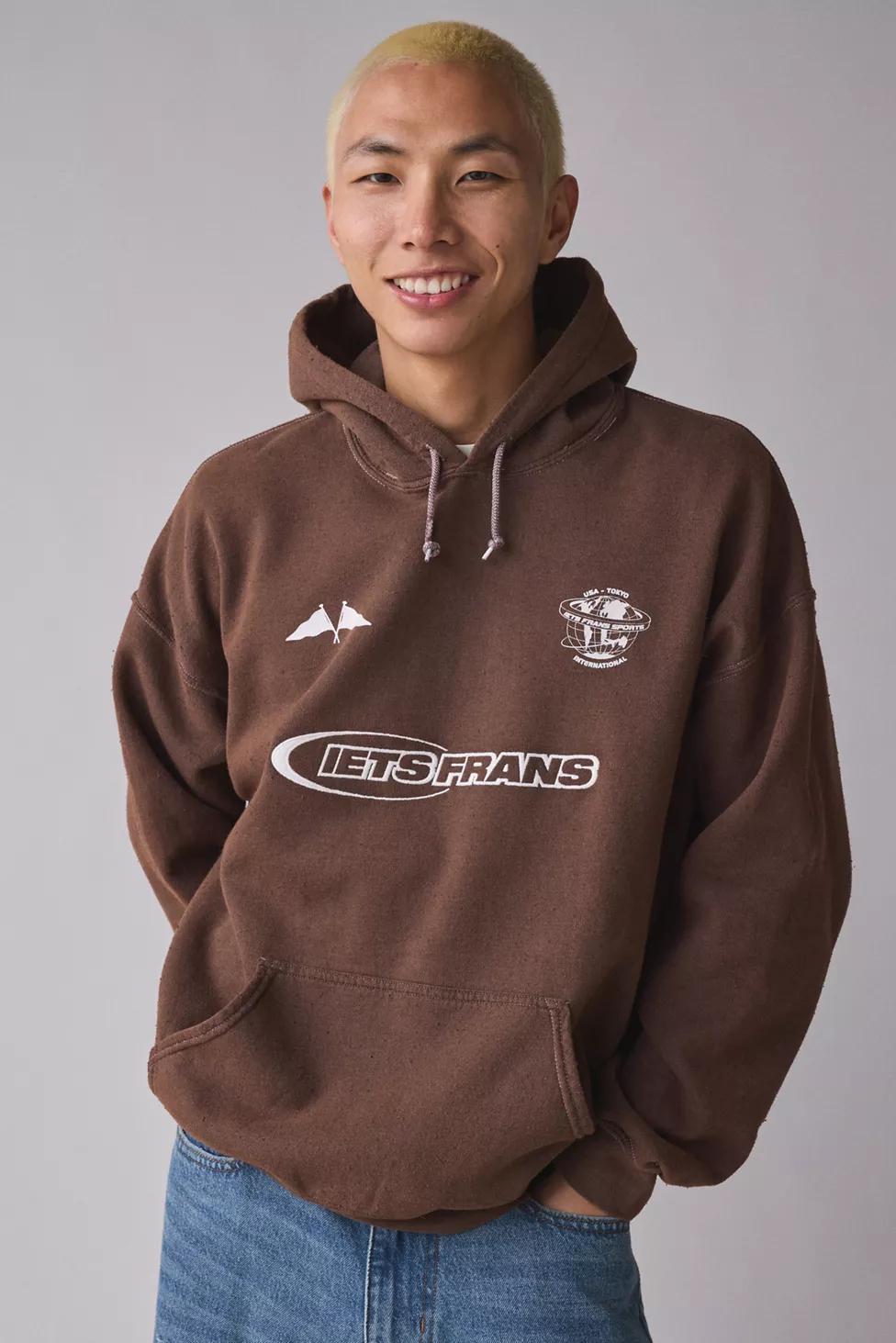 iets frans… Embroidered Sports Logo Hoodie Sweatshirt by IETS FRANS...