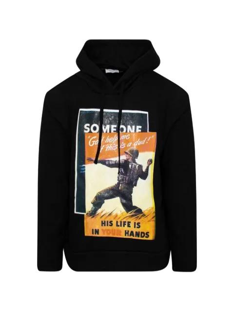 Propaganda 2 graphic-print hoodie by IH NOM UH NIT