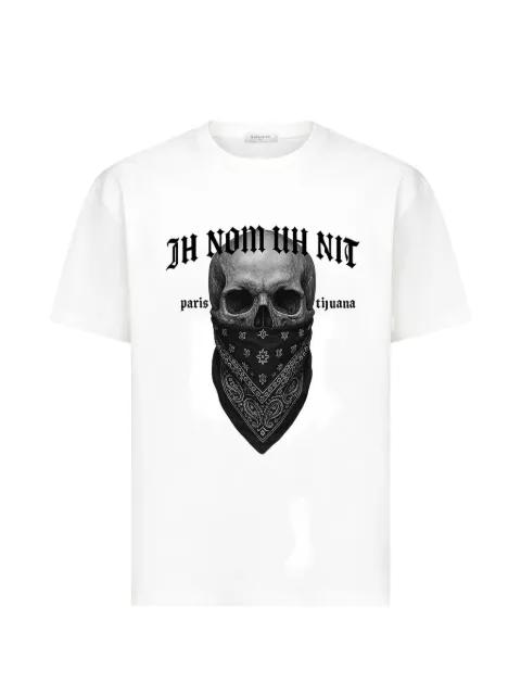 Skull 20 print cotton T-shirt by IH NOM UH NIT