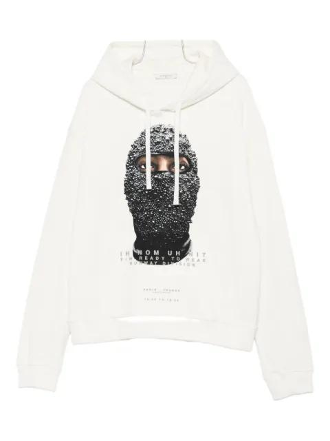 balaclava-print hoodie by IH NOM UH NIT