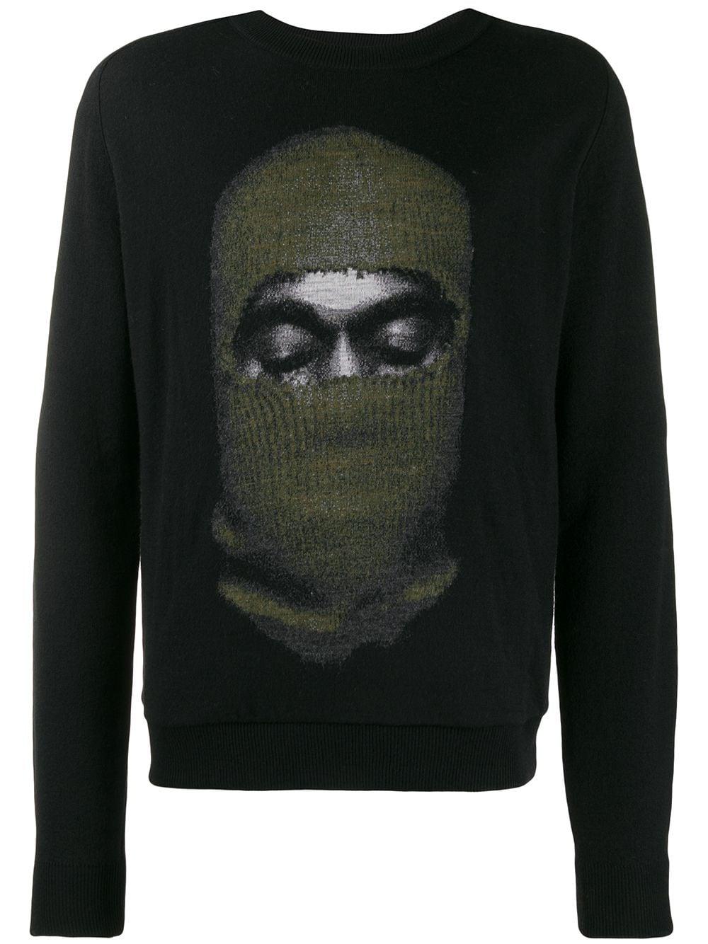 balaclava print sweatshirt by IH NOM UH NIT