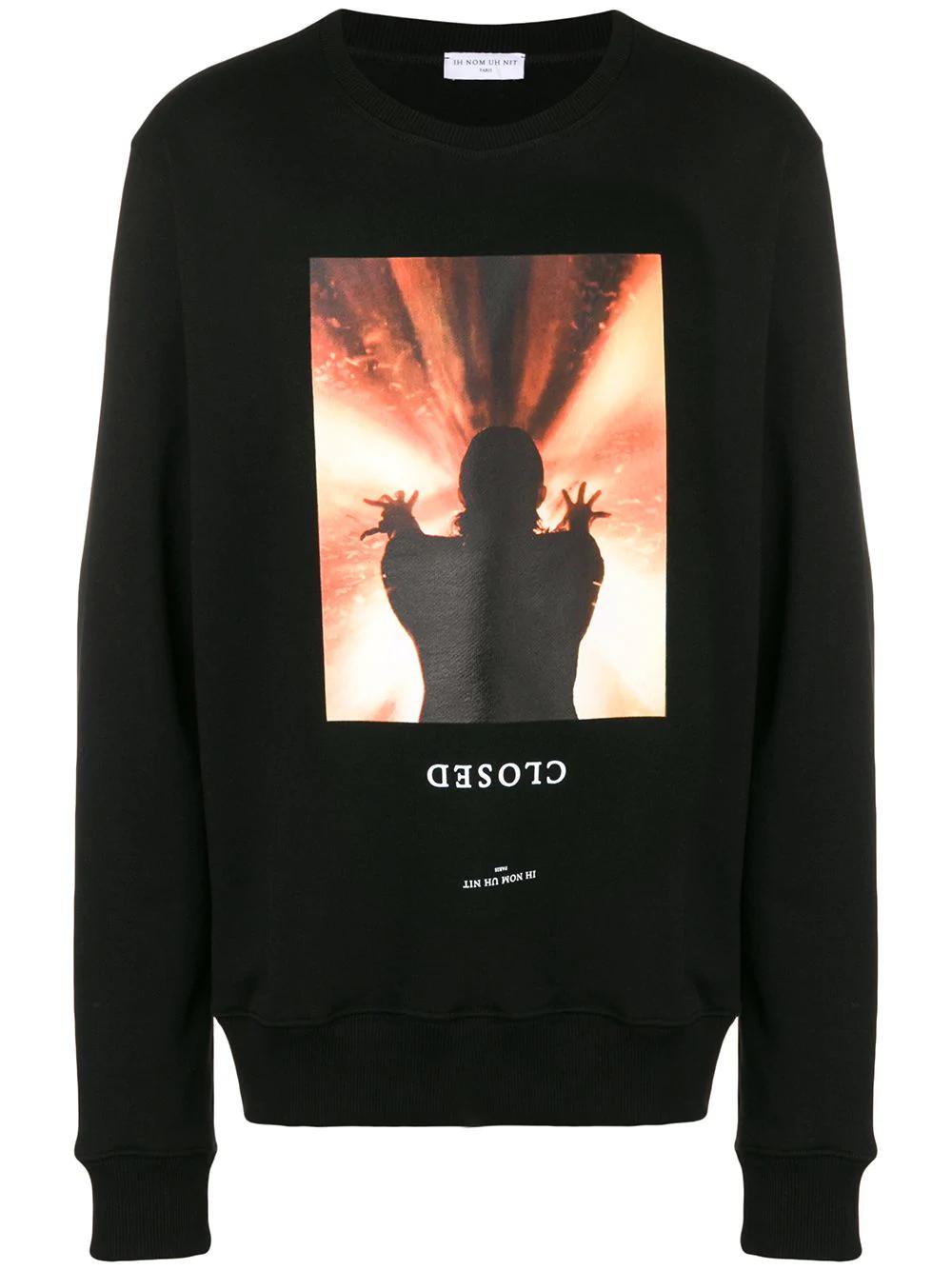 closed print sweatshirt by IH NOM UH NIT