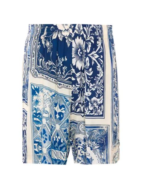 elasticated printed shorts by IH NOM UH NIT