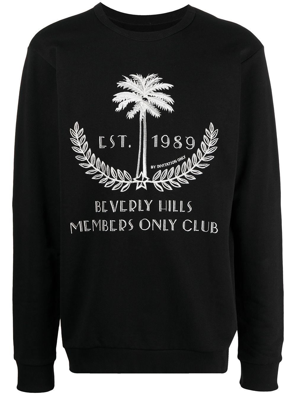 embroidered Palm motif sweatshirt by IH NOM UH NIT