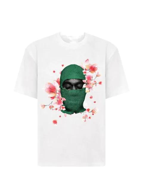 floral print crewneck T-shirt by IH NOM UH NIT