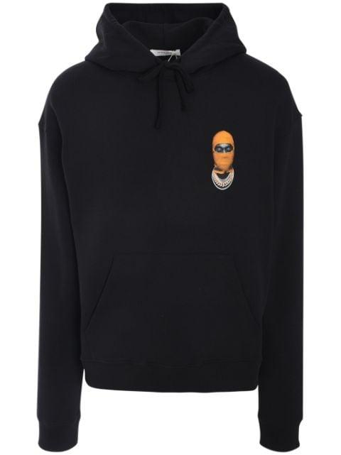 graphic-print cotton hoodie by IH NOM UH NIT