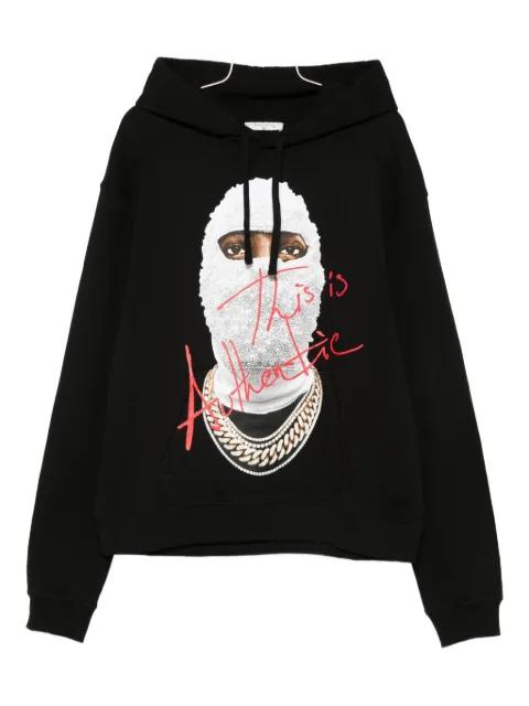 graphic-print cotton hoodie by IH NOM UH NIT