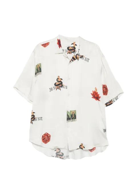 graphic-print short-sleeve shirt by IH NOM UH NIT