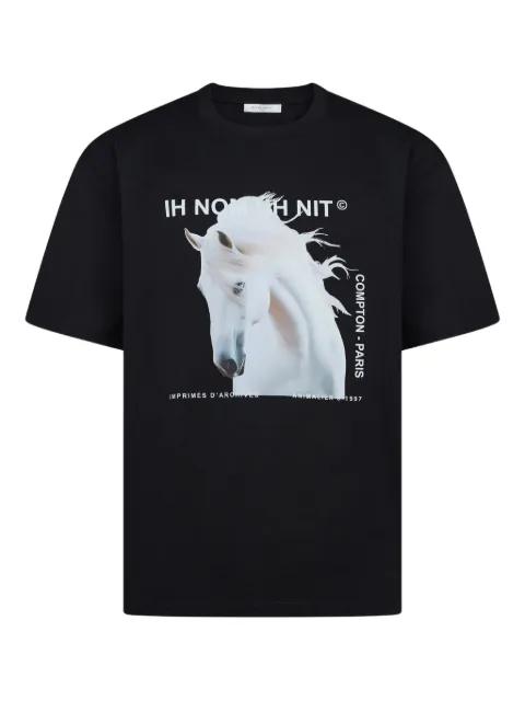 horse-print T-shirt by IH NOM UH NIT