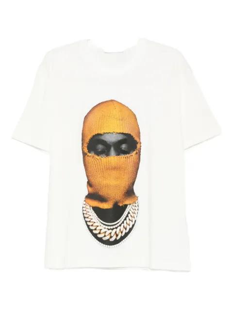 mask-print T-shirt by IH NOM UH NIT