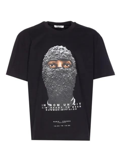 mask-print T-shirt by IH NOM UH NIT