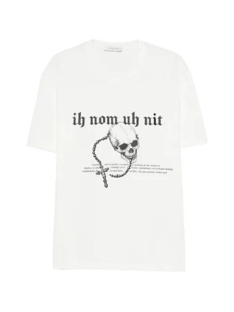 skull-print T-shirt by IH NOM UH NIT