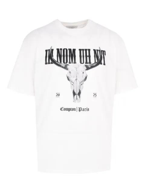 skull-print  T-shirt by IH NOM UH NIT