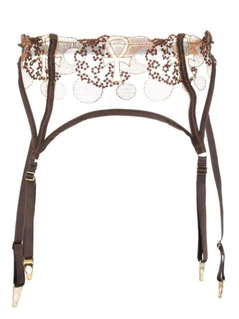 Divine Feminine embroidered suspender by IHUOMA
