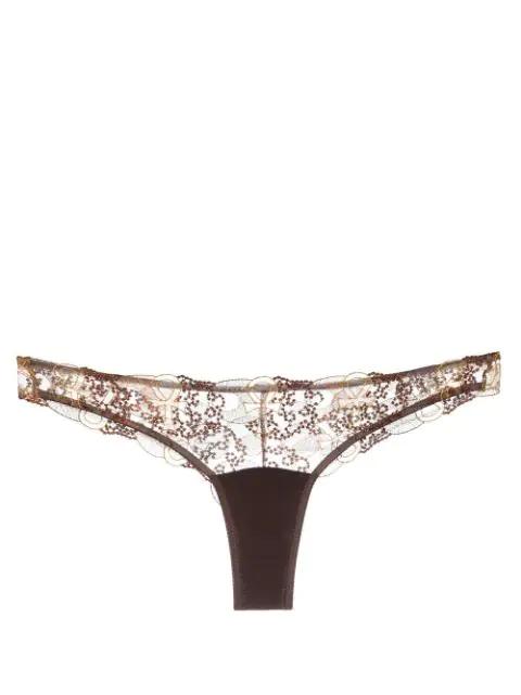 Divine Feminine embroidery briefs by IHUOMA