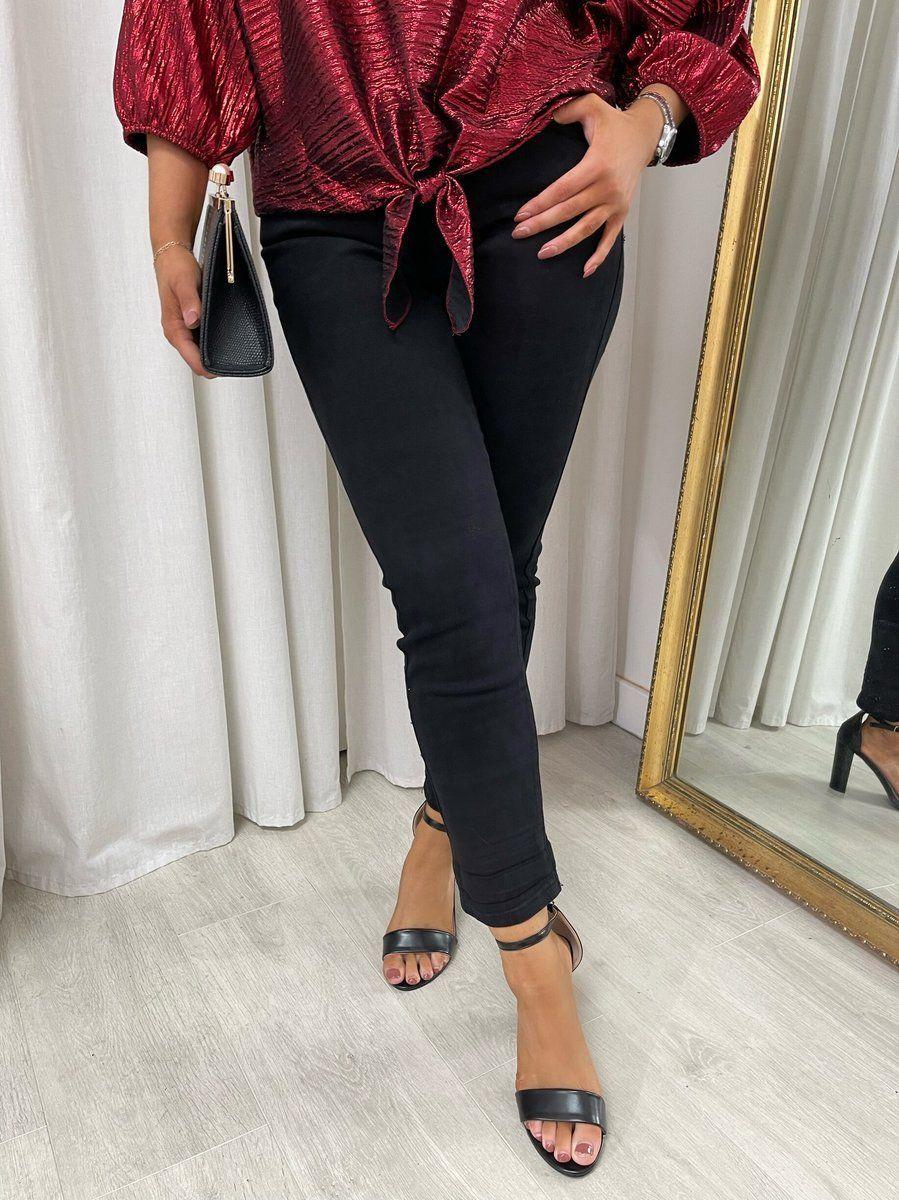 Carolyn High Waisted Skinny Jeans by IKRUSH