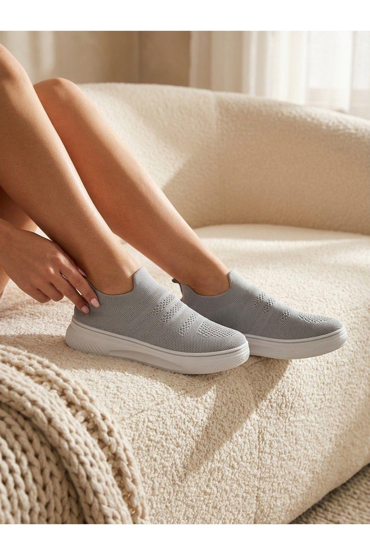 Grace Knit Slip On Trainers by IKRUSH