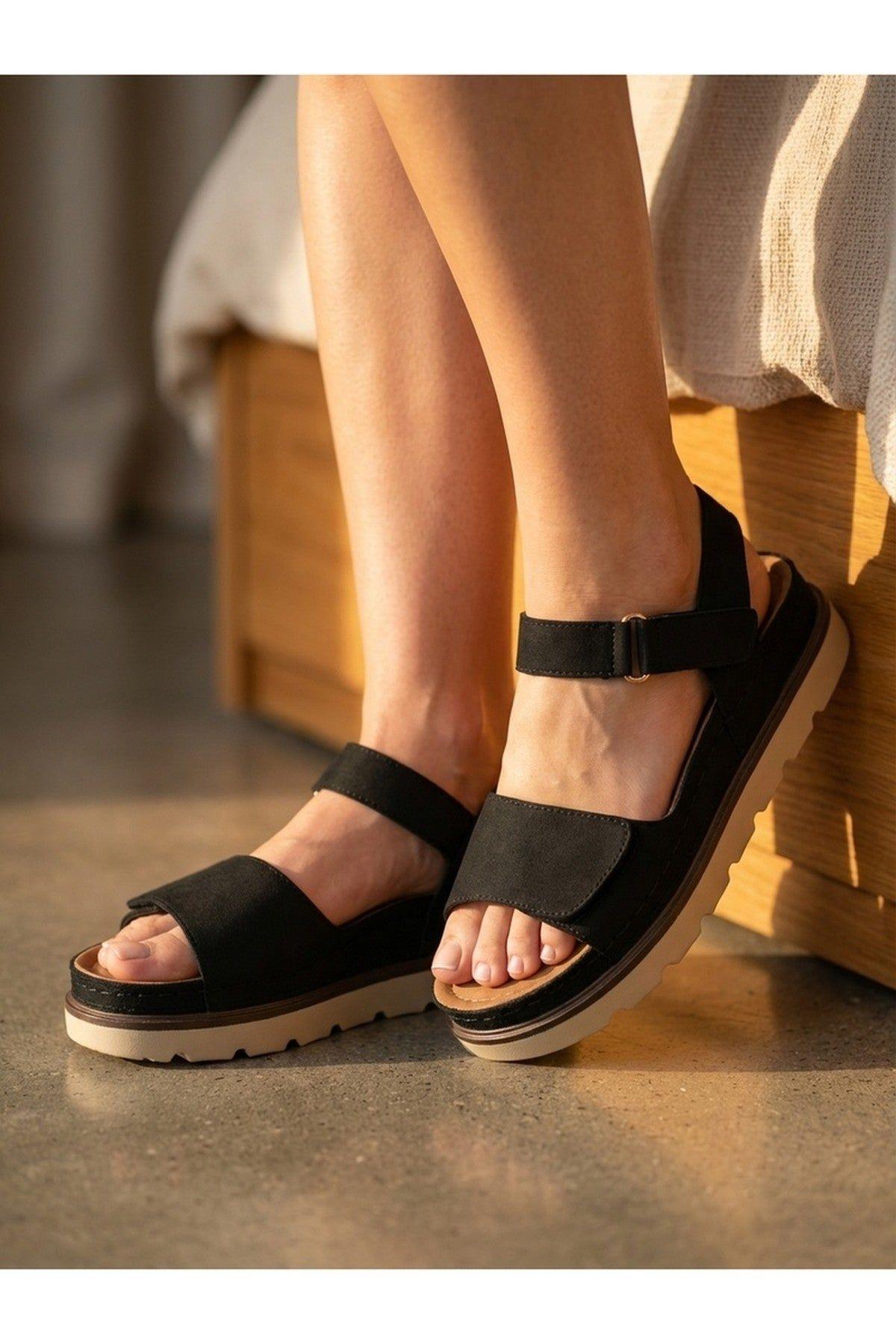 Isla Platform Velcro Sandal by IKRUSH