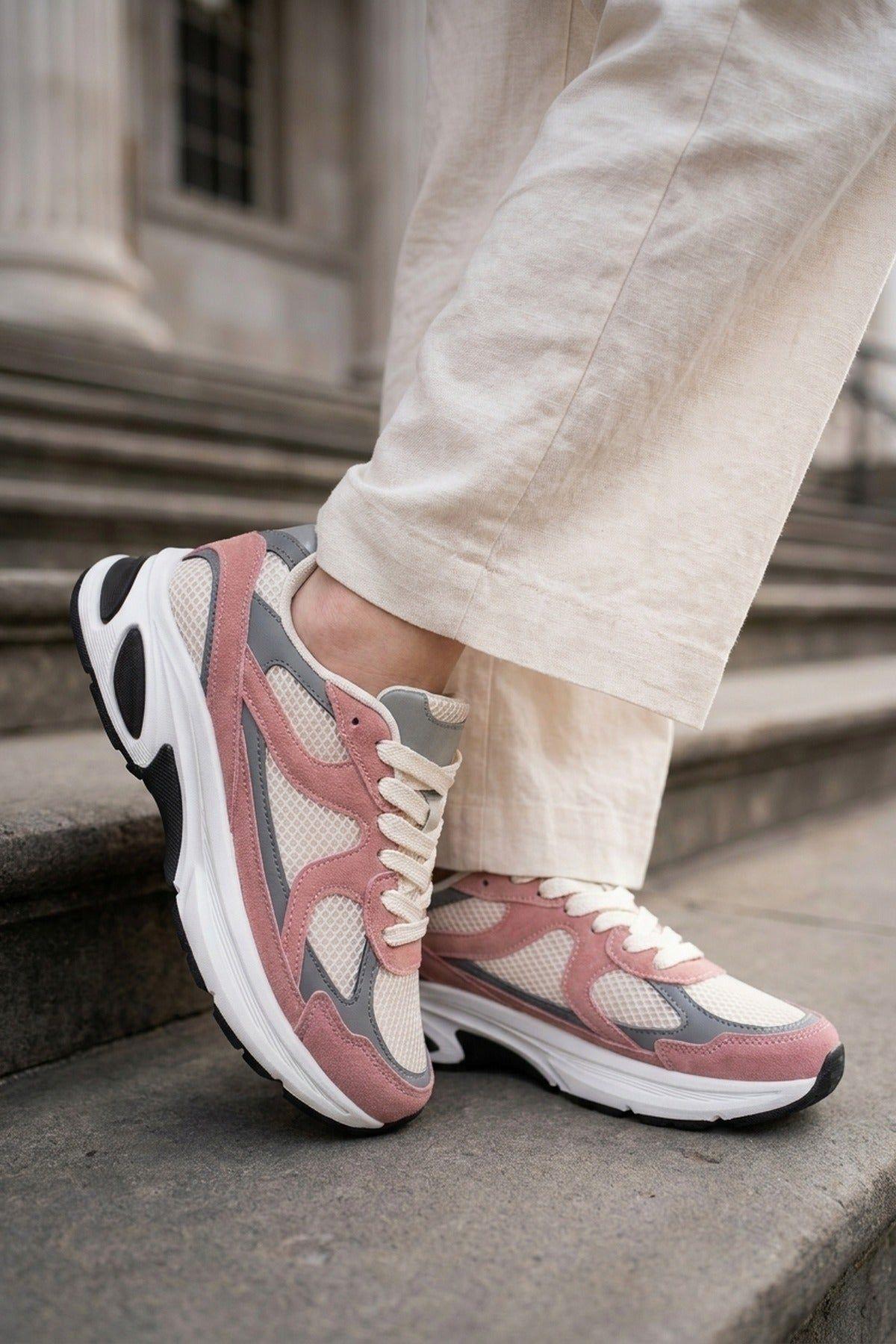 Maud Metallic Panel Mesh Trainers by IKRUSH