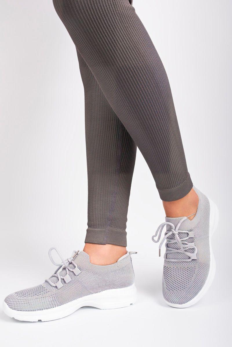 Ziva Knit Sock Lace-up Lightweight Trainers by IKRUSH