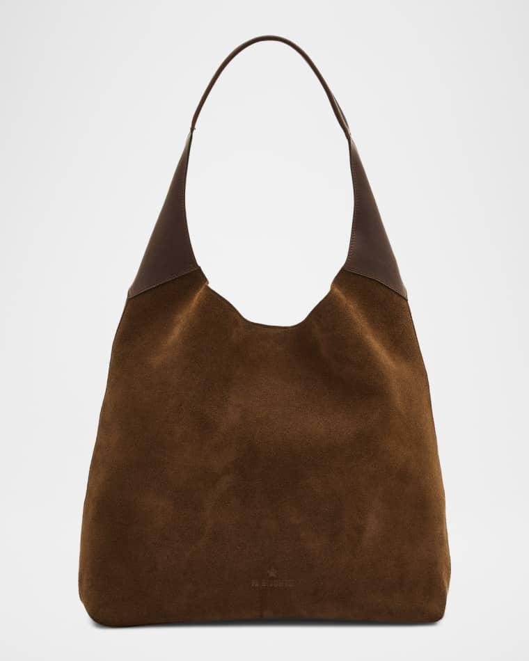 Le Laudi Suede Shoulder Bag by IL BISONTE