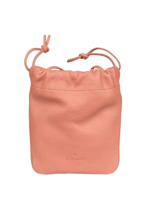 drawstring leather bucket bag by IL BISONTE
