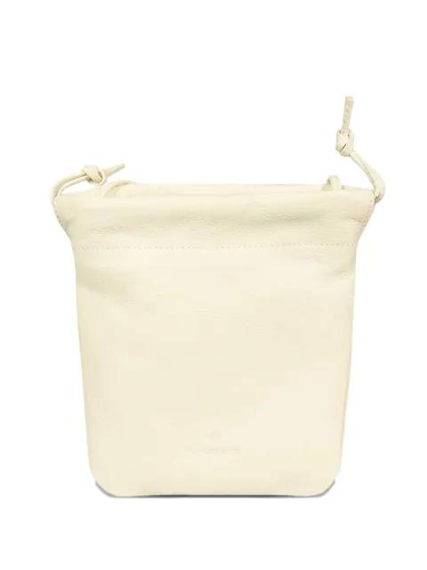 drawstring leather bucket bag by IL BISONTE