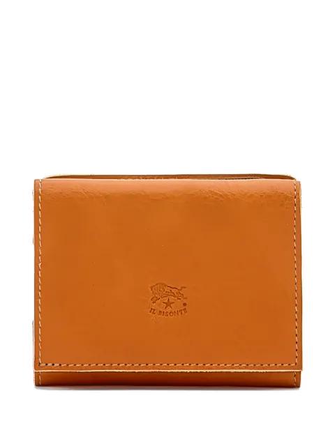 grained foldover wallet by IL BISONTE