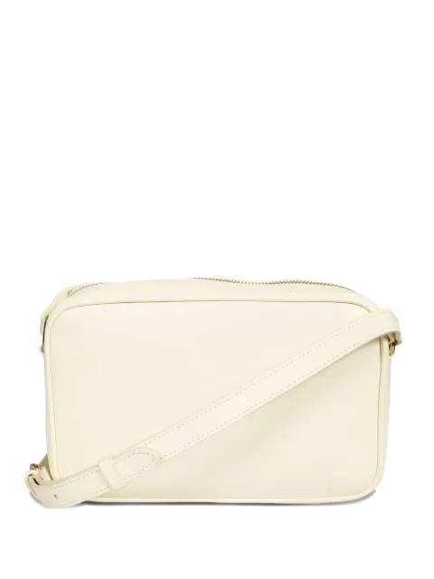logo-detail leather shoulder bag by IL BISONTE