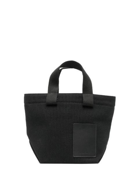 logo-patch tote bag by IL BISONTE
