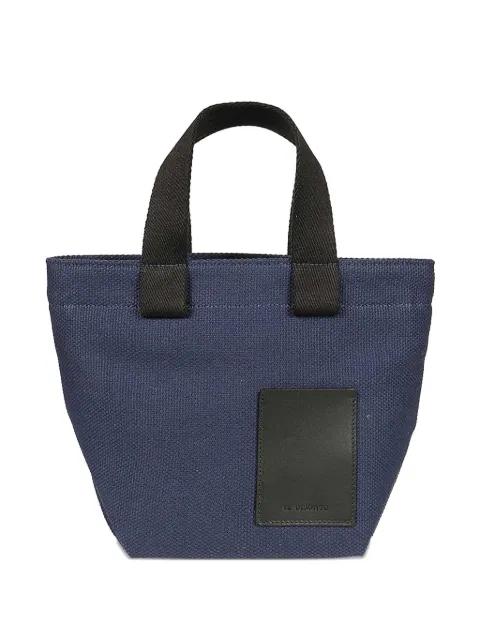 logo-patch tote bag by IL BISONTE
