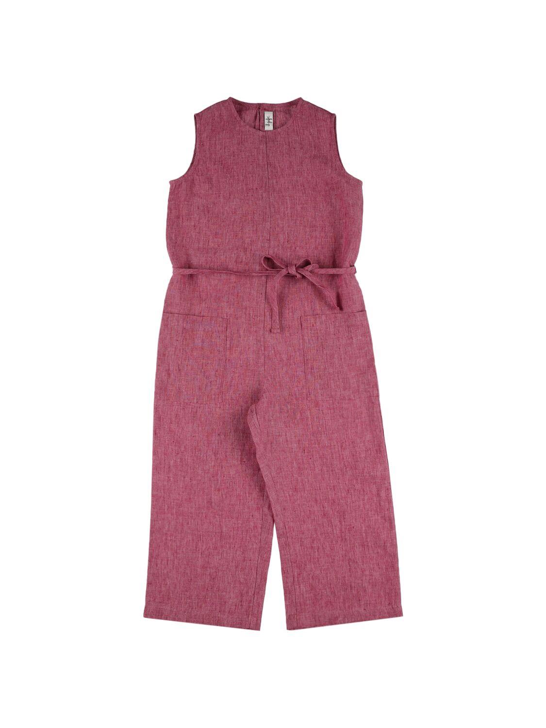 Sleeveless Linen Jumpsuit by IL GUFO