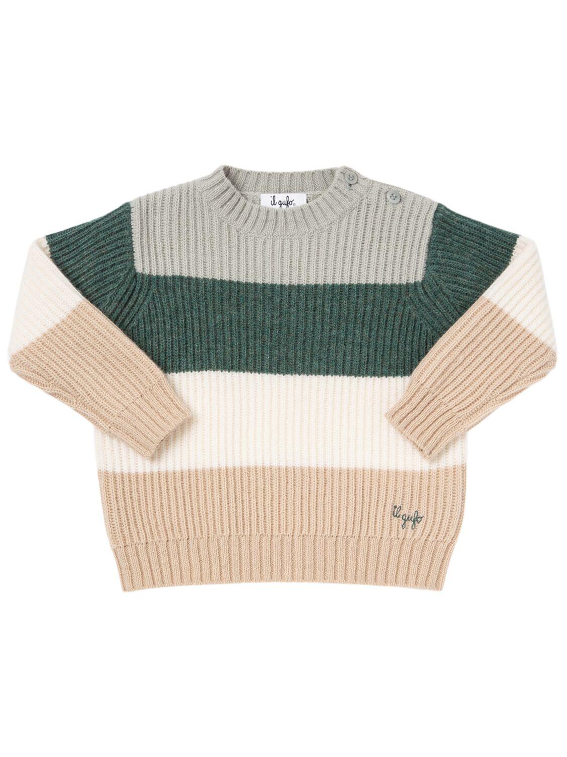 Striped Wool Knit Sweater by IL GUFO