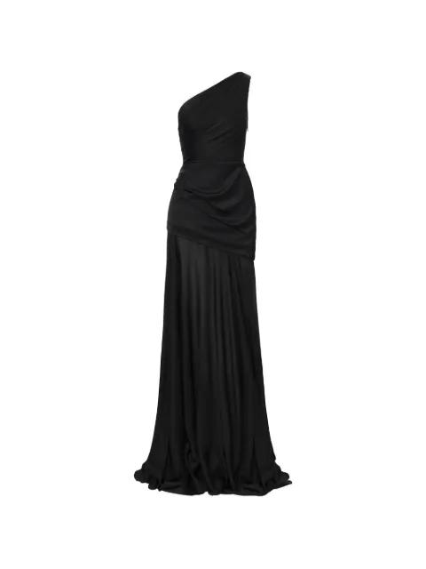 Aeris one-shoulder draped dress by IL VOLO