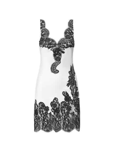 Cara lace-trim embroidered dress by IL VOLO