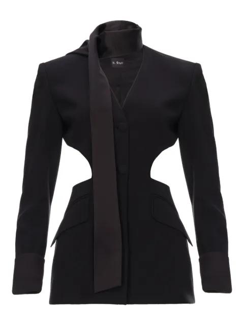 Onyx cut-out blazer by IL VOLO