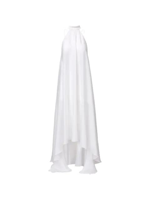 sheer-panelled high-low dress by IL VOLO