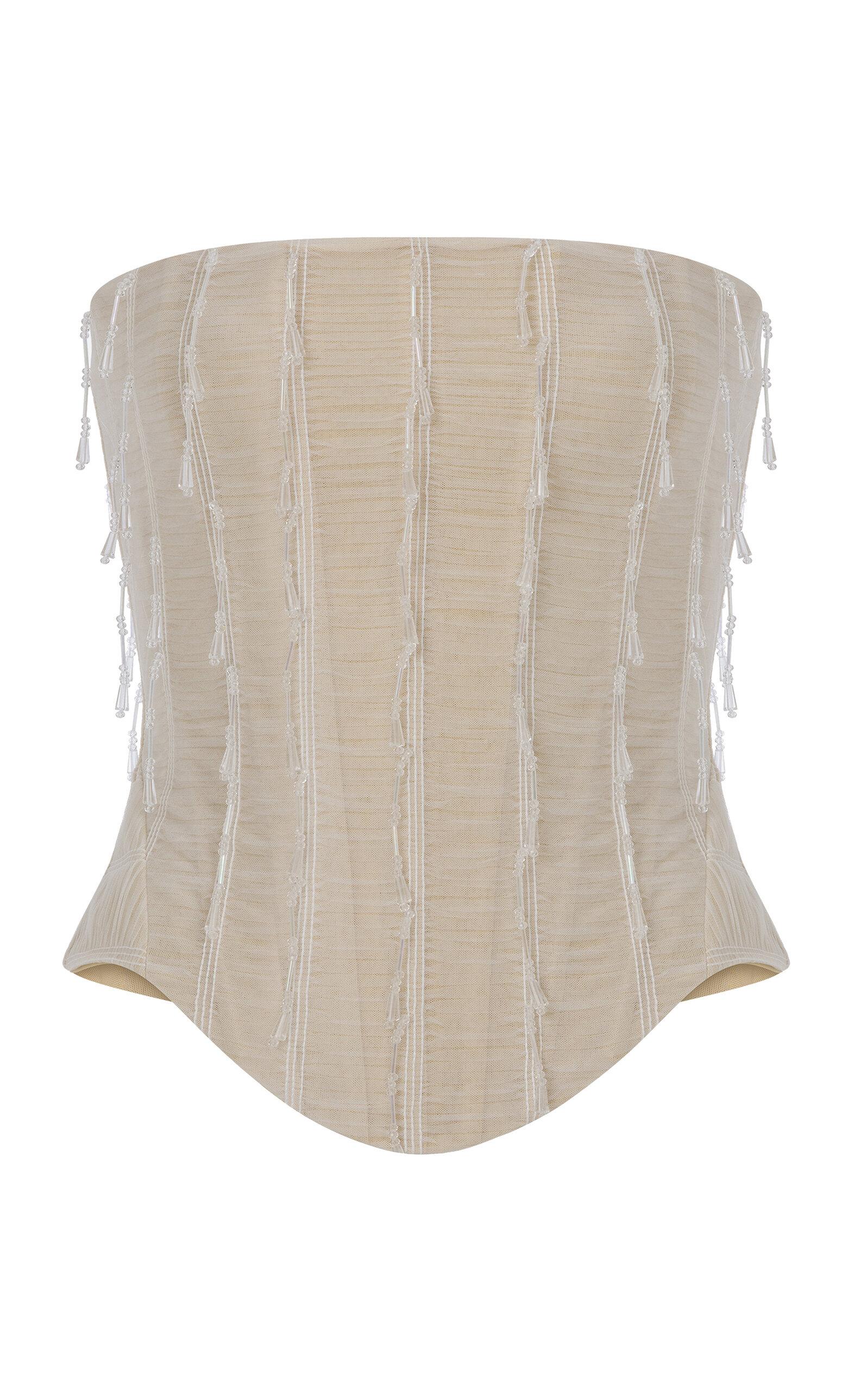 ILA THE BRAND Aline Hand-Beaded Corset Top - Moda Operandi by ILA THE BRAND