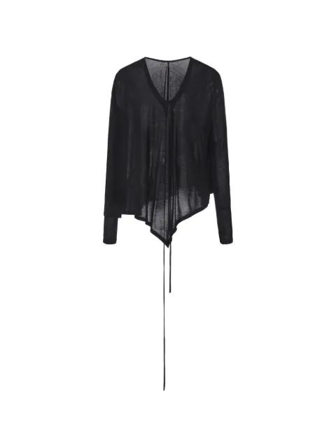 Brooke asymmetric-hem top by ILI NODE