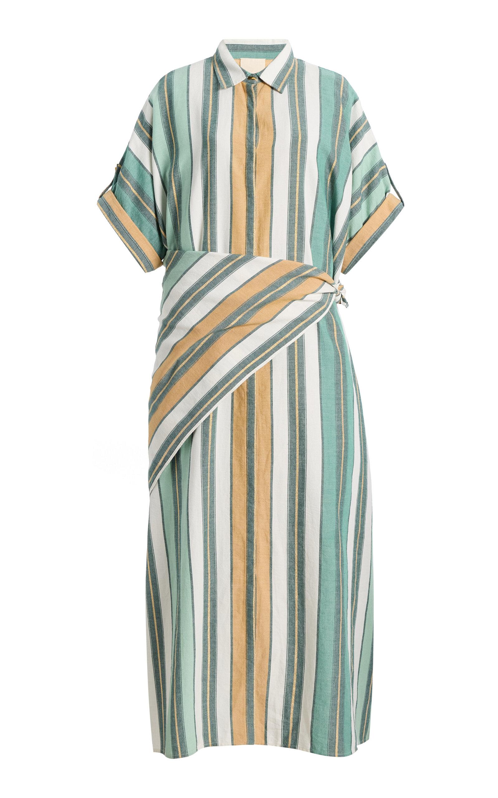 Ilio Nema Melanie Caftan Cotton-Blend Midi Dress - Moda Operandi by ILIO NEMA