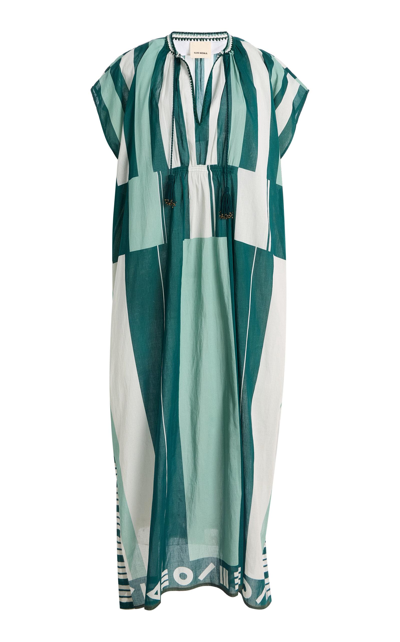 Ilio Nema Thaddeus Striped Caftan Maxi Dress - Moda Operandi by ILIO NEMA