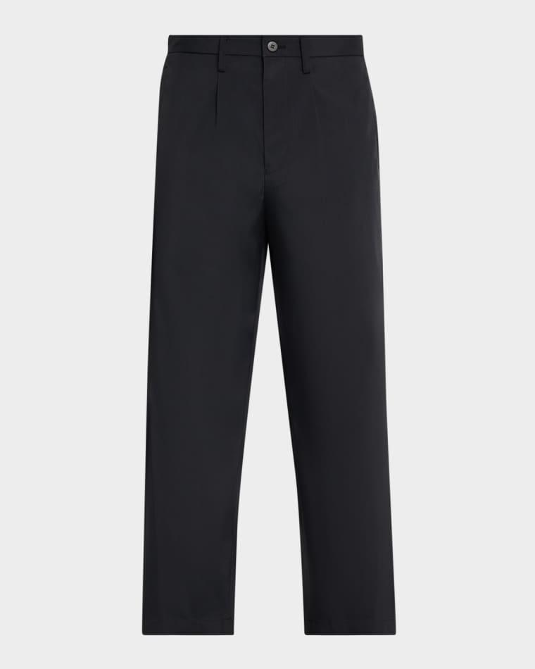 Men's Air Pleats Cropped Pants by IM MEN Men's Air Pleats Cropped Pants by IM MEN