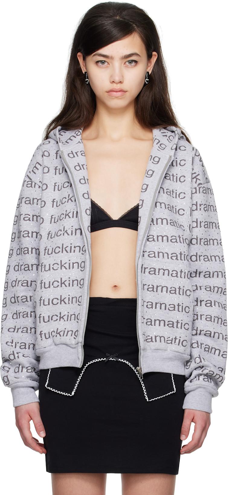 SSENSE Exclusive Gray JennyFax Edition Oversized Hoodie by I'M SORRY BY PETRA COLLINS SSENSE Exclusive Gray JennyFax Edition Oversized Hoodie by I'M SORRY BY PETRA COLLINS