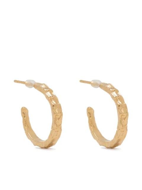 Diplo textured hoop earrings by IMOGEN BELFIELD