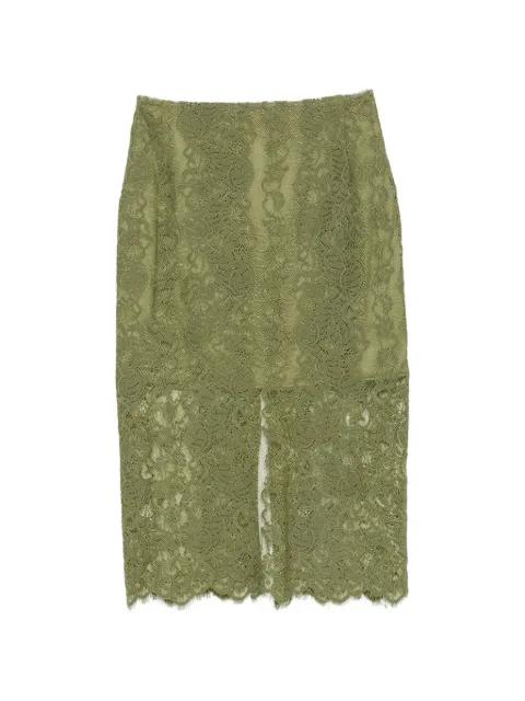 floral-lace pencil midi skirt by IMPERIAL