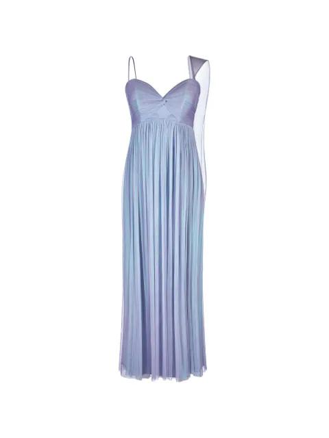 Imroska Lily knot-detail pleated maxi dress by IMROSKA